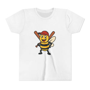 Baseball Bee Graphic Tee-Buzzworthy, LLC