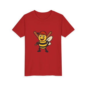 Baseball Bee Graphic Tee-Buzzworthy, LLC