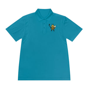 Men's Polo Shirt with Hockey Bee-Buzzworthy, LLC