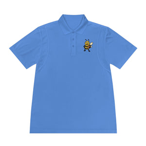 Men's Polo Shirt with Football Bee-Buzzworthy, LLC