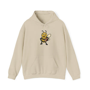 Football Bee Unisex Heavy Blend™ Hooded Sweatshirt-Buzzworthy, LLC