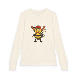 Baseball Bee Youth Long Sleeve Tee-Buzzworthy, LLC