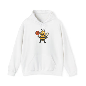 Basketball Bee Unisex Heavy Blend™ Hooded Sweatshirt-Buzzworthy, LLC