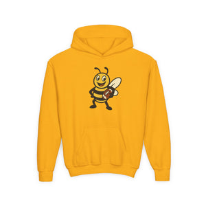 Football Bee Kids Sweatshirt-Buzzworthy, LLC