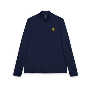 Buzzworthy Bee Embroidered Adidas Quarter-Zip Pullover-Buzzworthy, LLC