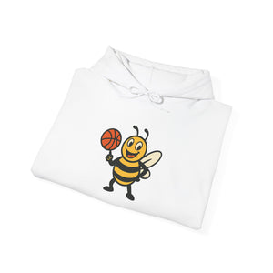 Basketball Bee Unisex Heavy Blend™ Hooded Sweatshirt-Buzzworthy, LLC