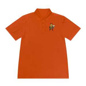 Men's Polo Shirt with Football Bee-Buzzworthy, LLC