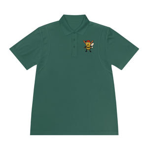 Baseball Bee Men's Sport Polo Shirt-Buzzworthy, LLC