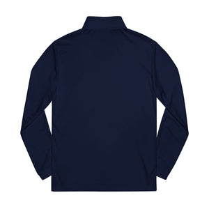 Embroidered Adidas Football Bee Quarter-Zip Pullover-Buzzworthy, LLC