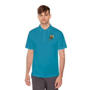 Men's Polo Shirt with Soccer Bee-Buzzworthy, LLC