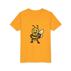 Football Bee Graphic Tee-Buzzworthy, LLC