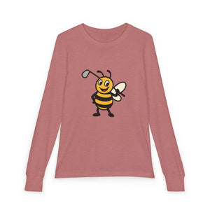 Golf Bee Youth Long Sleeve Tee-Buzzworthy, LLC