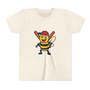 Baseball Bee Graphic Tee-Buzzworthy, LLC