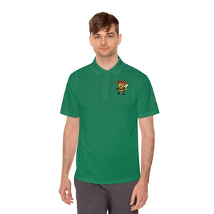 Baseball Bee Men's Sport Polo Shirt-Buzzworthy, LLC