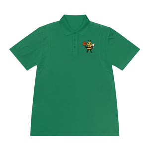 Basketball Bee Men's Sport Polo Shirt-Buzzworthy, LLC