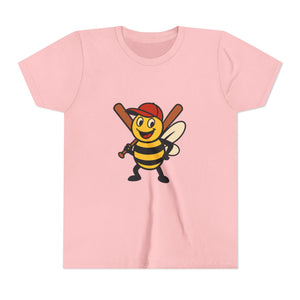 Baseball Bee Graphic Tee-Buzzworthy, LLC