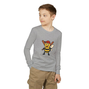 Baseball Bee Youth Long Sleeve Tee-Buzzworthy, LLC