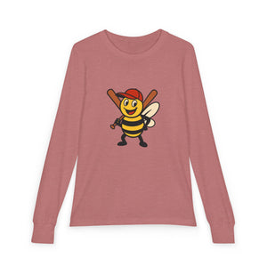 Baseball Bee Youth Long Sleeve Tee-Buzzworthy, LLC
