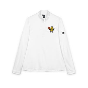 Basketball Bee Embroidered Adidas Quarter-Zip Pullover-Buzzworthy, LLC