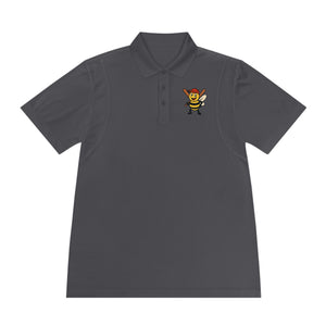 Baseball Bee Men's Sport Polo Shirt-Buzzworthy, LLC