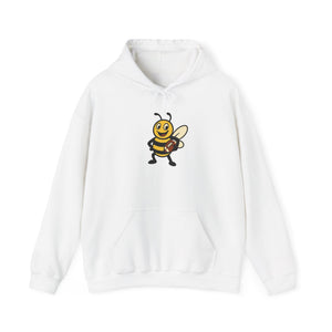 Football Bee Unisex Heavy Blend™ Hooded Sweatshirt-Buzzworthy, LLC