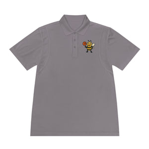 Basketball Bee Men's Sport Polo Shirt-Buzzworthy, LLC