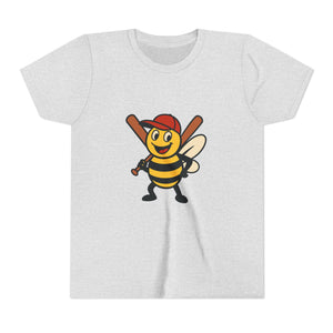 Baseball Bee Graphic Tee-Buzzworthy, LLC