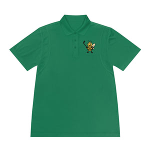 Men's Polo Shirt with Hockey Bee-Buzzworthy, LLC