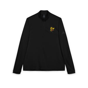 Embroidered Adidas Football Bee Quarter-Zip Pullover-Buzzworthy, LLC