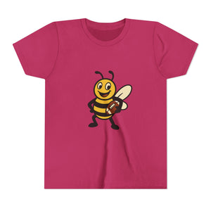Football Bee Graphic Tee-Buzzworthy, LLC