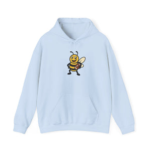 Football Bee Unisex Heavy Blend™ Hooded Sweatshirt-Buzzworthy, LLC