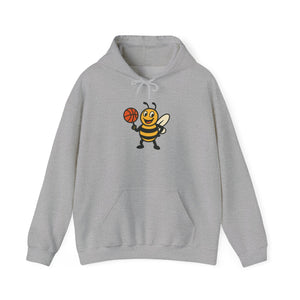 Basketball Bee Unisex Heavy Blend™ Hooded Sweatshirt-Buzzworthy, LLC