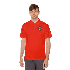Cocktail Bee Men's Sport Polo Shirt-Buzzworthy, LLC