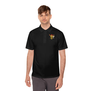 Baseball Bee Men's Sport Polo Shirt-Buzzworthy, LLC