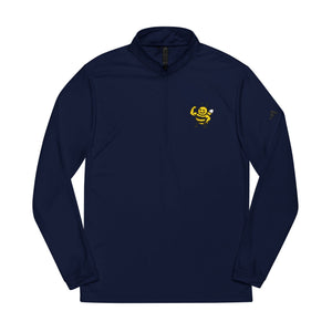 Tough Bee Embroidered Adidas Quarter-Zip Pullover-Buzzworthy, LLC