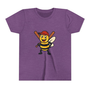Baseball Bee Graphic Tee-Buzzworthy, LLC