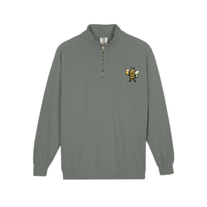 Bee Cheers Quarter-Zip Sweatshirt-Buzzworthy, LLC