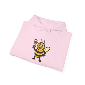 Wine Lover Bee Unisex Heavy Blend™ Hooded Sweatshirt-Buzzworthy, LLC