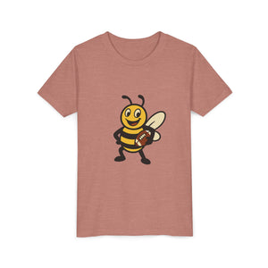 Football Bee Graphic Tee-Buzzworthy, LLC