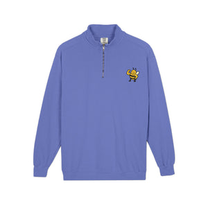 Tough Bee Quarter-Zip Sweatshirt-Buzzworthy, LLC
