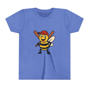 Baseball Bee Graphic Tee-Buzzworthy, LLC