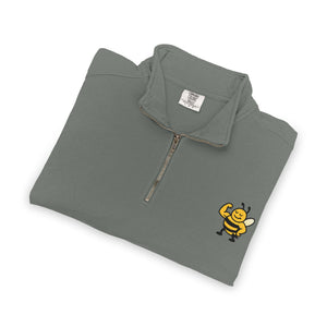 Tough Bee Quarter-Zip Sweatshirt-Buzzworthy, LLC