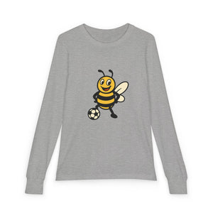Soccer Bee Youth Long Sleeve Tee-Buzzworthy, LLC