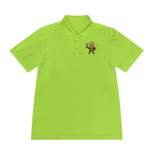 Cocktail Bee Men's Sport Polo Shirt-Buzzworthy, LLC