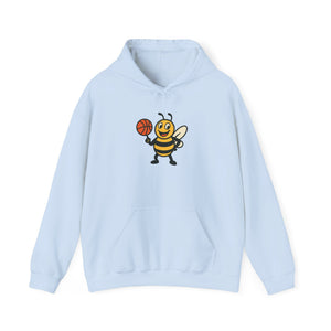 Basketball Bee Unisex Heavy Blend™ Hooded Sweatshirt-Buzzworthy, LLC