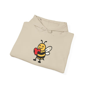 Love Bee Unisex Heavy Blend™ Hooded Sweatshirt-Buzzworthy, LLC