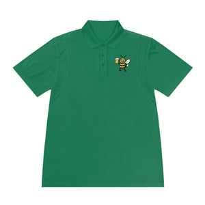 Men's Polo Shirt with Cheers Bee-Buzzworthy, LLC