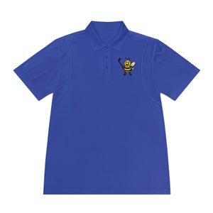 Men's Polo Shirt with Hockey Bee-Buzzworthy, LLC