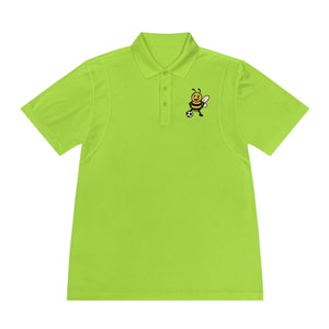 Men's Polo Shirt with Soccer Bee-Buzzworthy, LLC