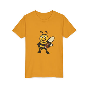 Football Bee Graphic Tee-Buzzworthy, LLC